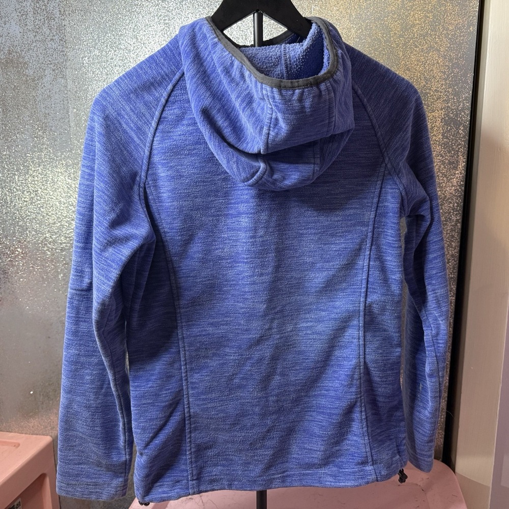 New Balance Womens S Full Zip Hooded Jacket Blue - Picture 5 of 7